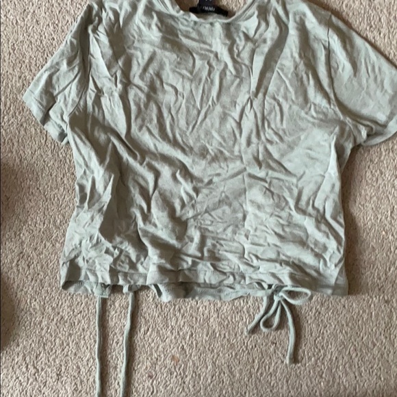 Olive green crop top - Picture 4 of 4